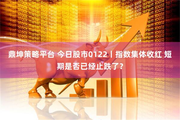 鼎坤策略平台 今日股市0122丨指数集体收红 短期是否已经止跌了？